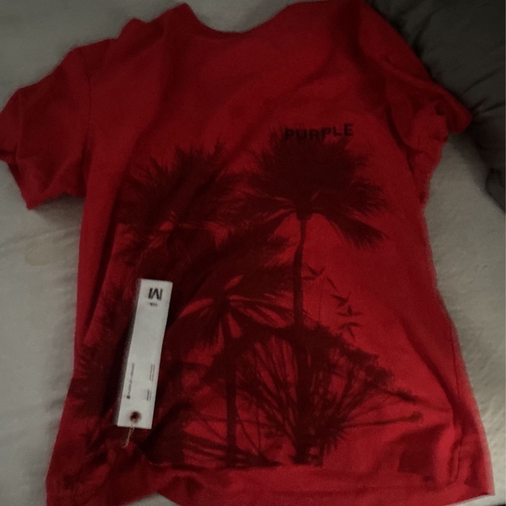 Purple brand shirt red